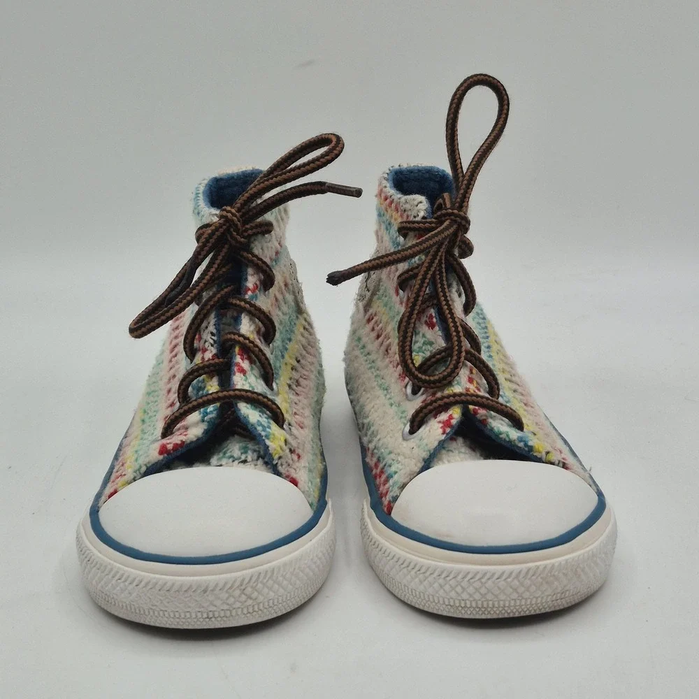Converse Chuck Taylor All Star Shoes Infants Size 7 Multi Knit High Top 746956F